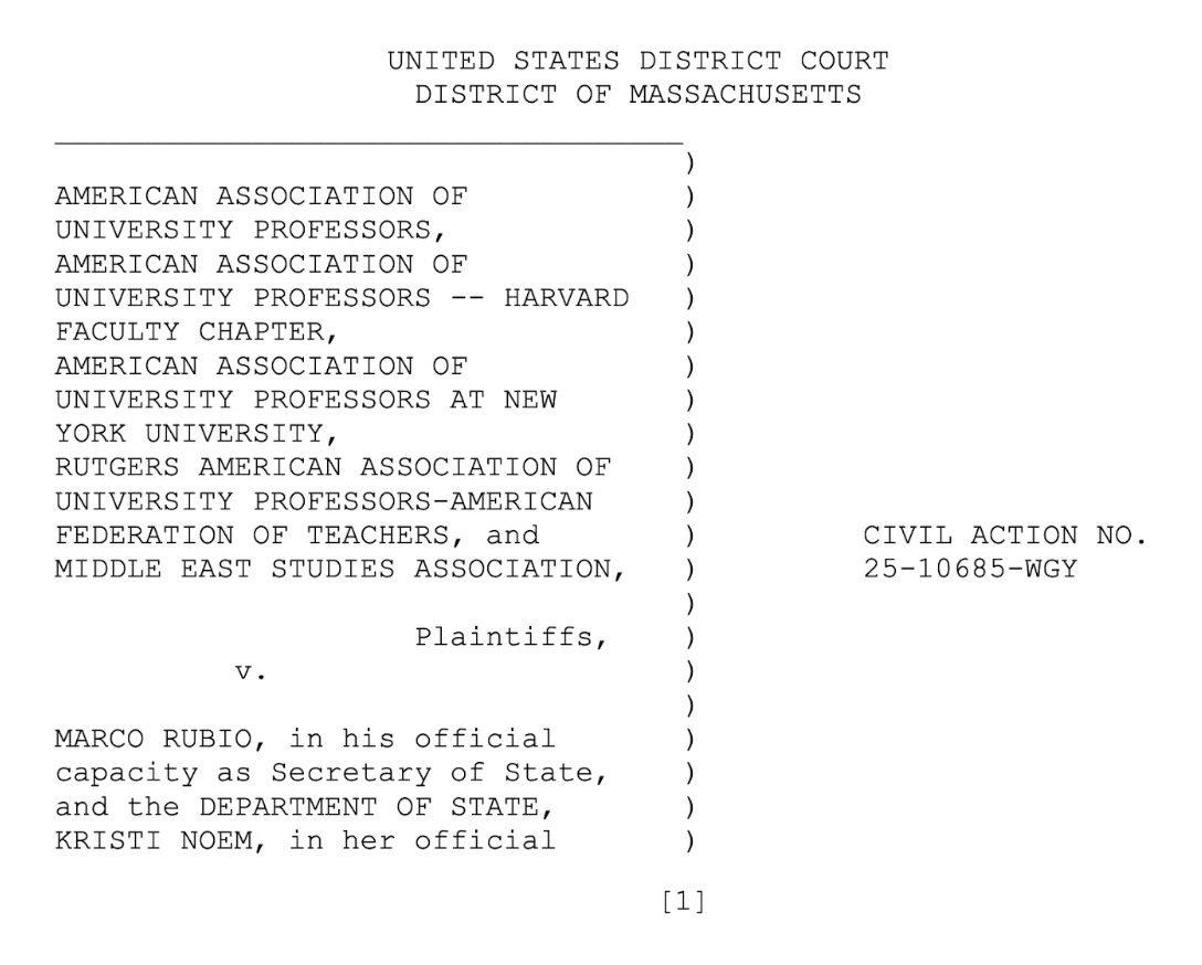 AAUP v. Rubio