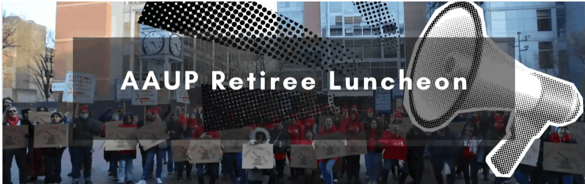 AAUP Retiree Lunch banner